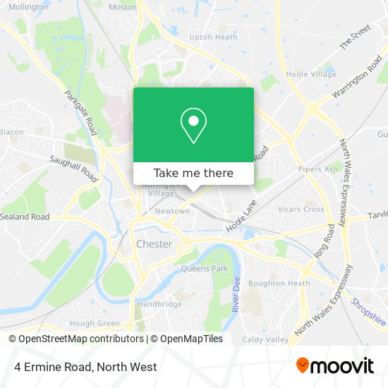 4 Ermine Road map
