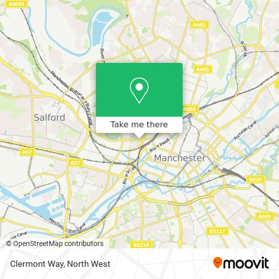 Clermont Way map