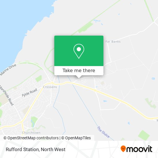 Rufford Station map