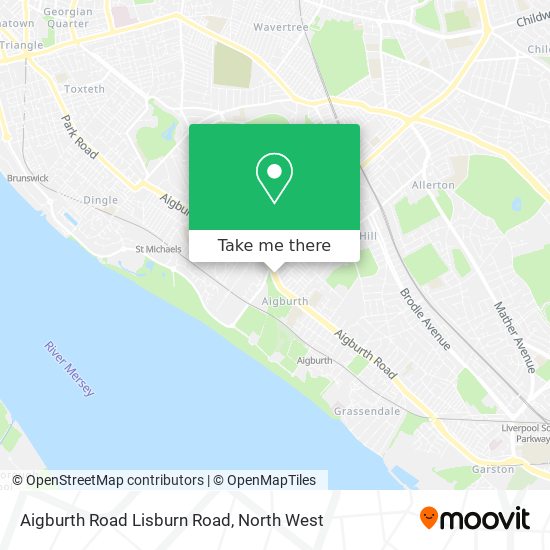 Aigburth Road Lisburn Road map