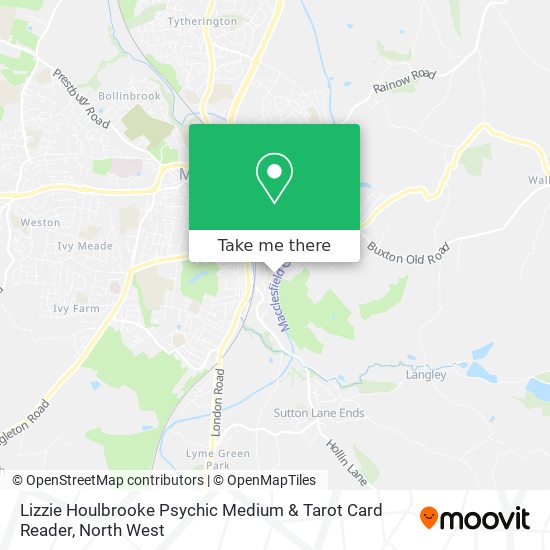 Lizzie Houlbrooke Psychic Medium & Tarot Card Reader map