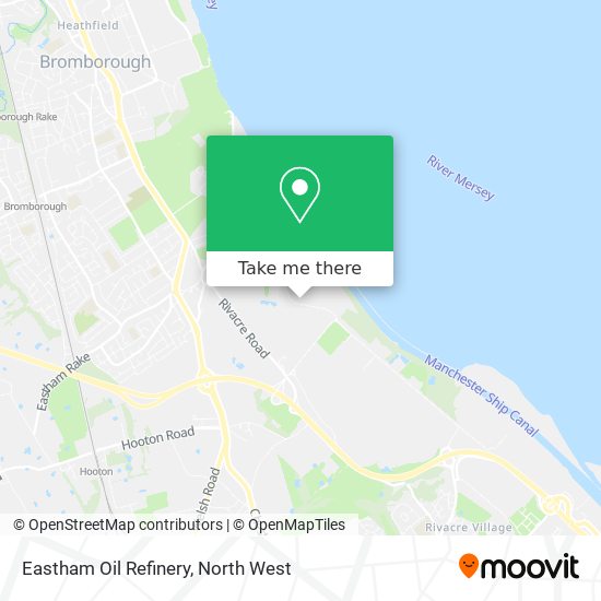 Eastham Oil Refinery map