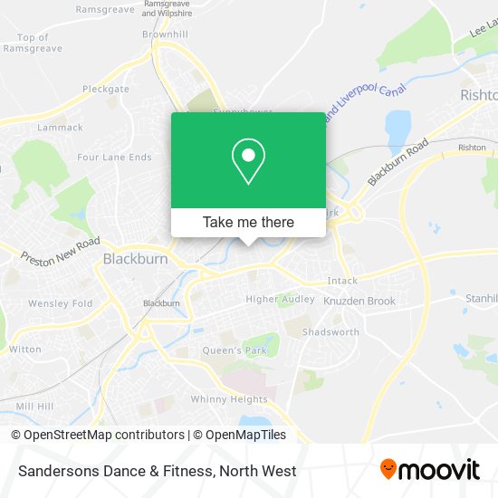 Sandersons Dance & Fitness map