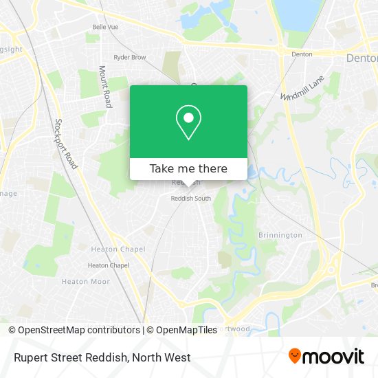 Rupert Street Reddish map