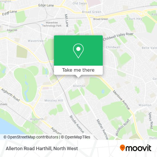 Allerton Road Harthill map