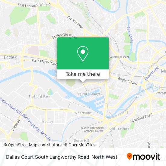 Dallas Court South Langworthy Road map