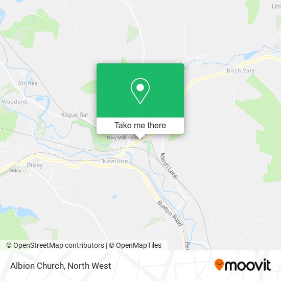 Albion Church map