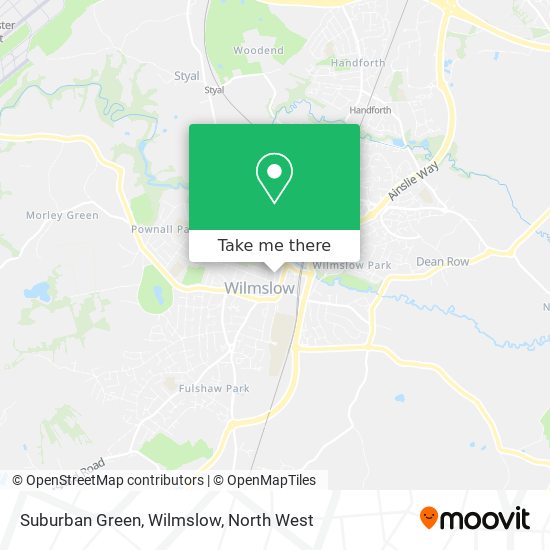 Suburban Green, Wilmslow map