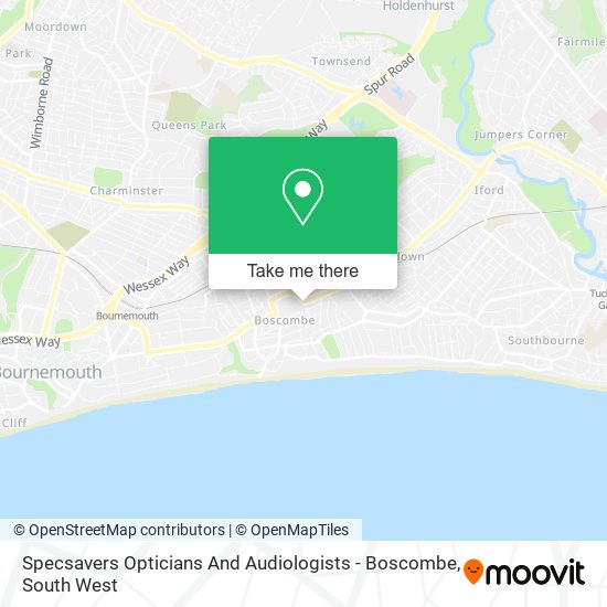 Specsavers Opticians And Audiologists - Boscombe map