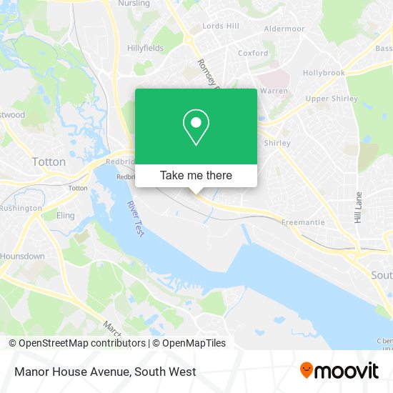 Manor House Avenue map