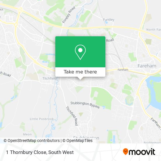 1 Thornbury Close map