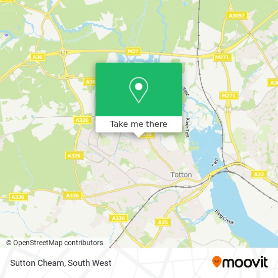 Sutton Cheam map