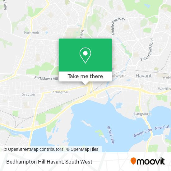 Bedhampton Hill Havant map