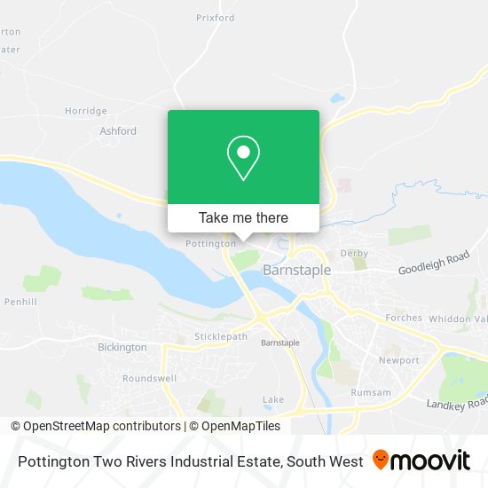 Pottington Two Rivers Industrial Estate map