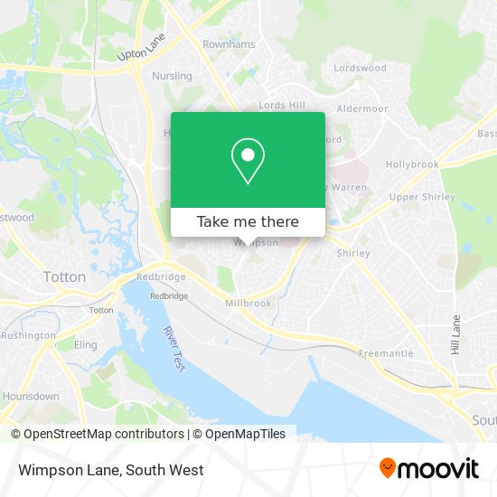 Wimpson Lane map