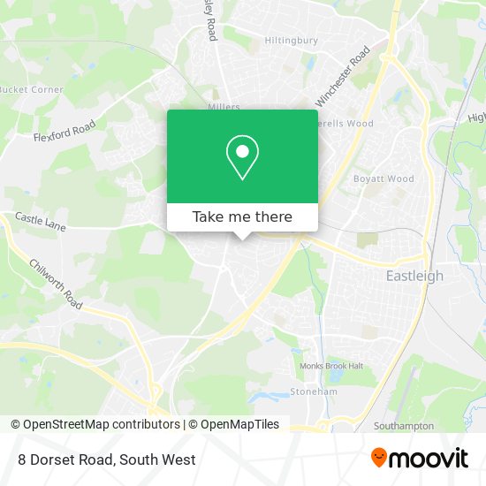 8 Dorset Road map