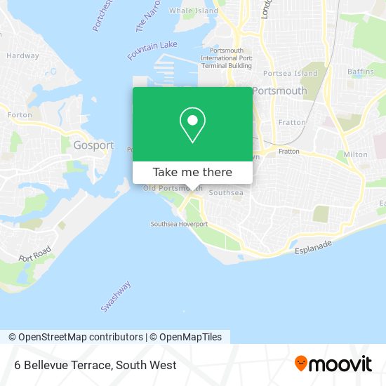 6 Bellevue Terrace map