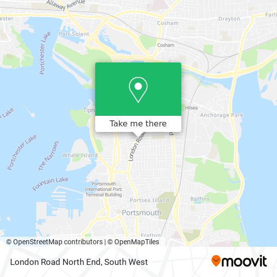 London Road North End map