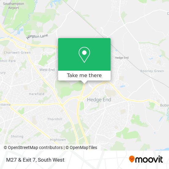 M27 & Exit 7 map