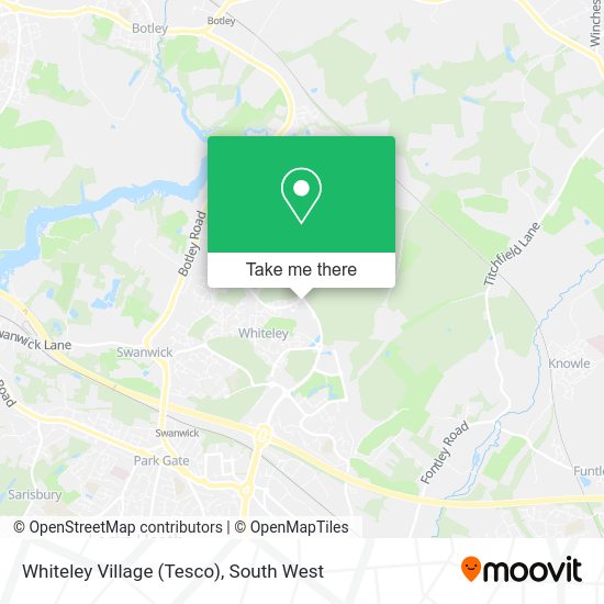 Whiteley Village (Tesco) map