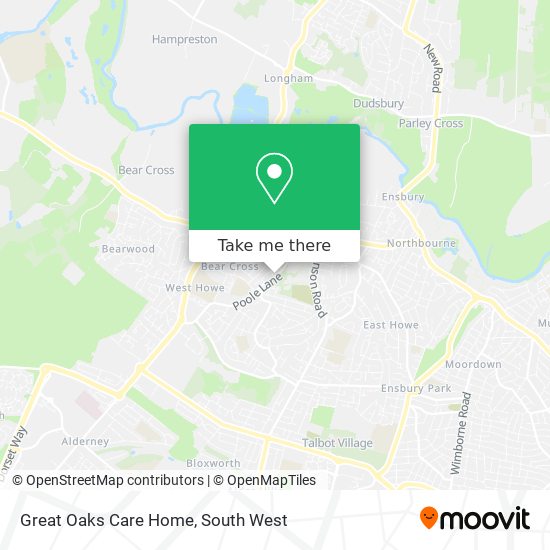 Great Oaks Care Home map