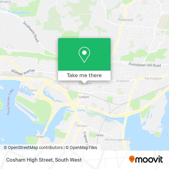 Cosham High Street map