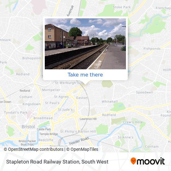 Stapleton Road Railway Station map