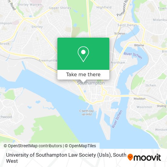 University of Southampton Law Society (Usls) map