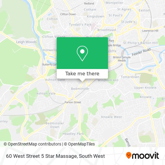 60 West Street 5 Star Massage map