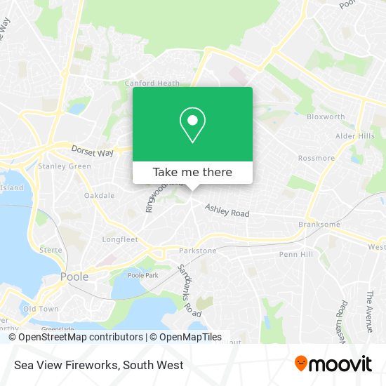 Sea View Fireworks map