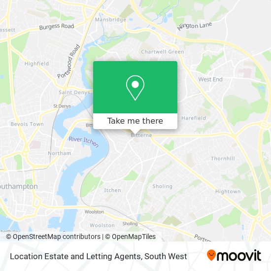 Location Estate and Letting Agents map