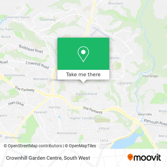 Crownhill Garden Centre map