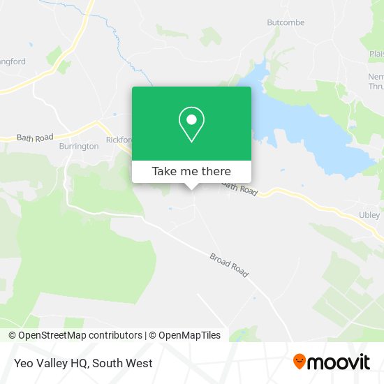 Yeo Valley HQ map