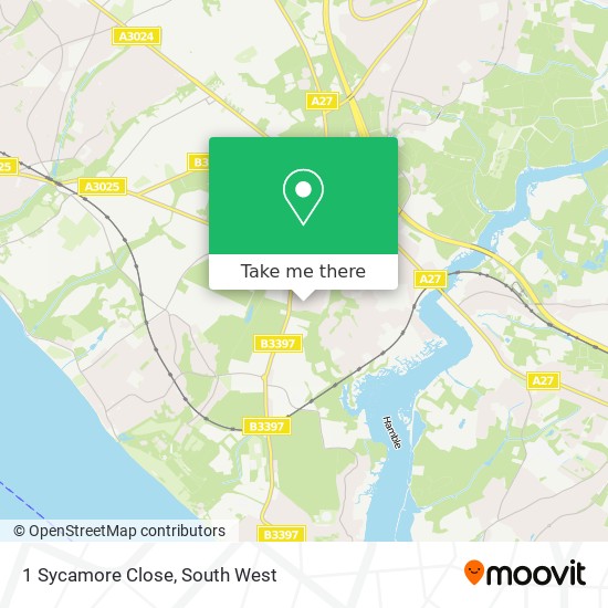 1 Sycamore Close map