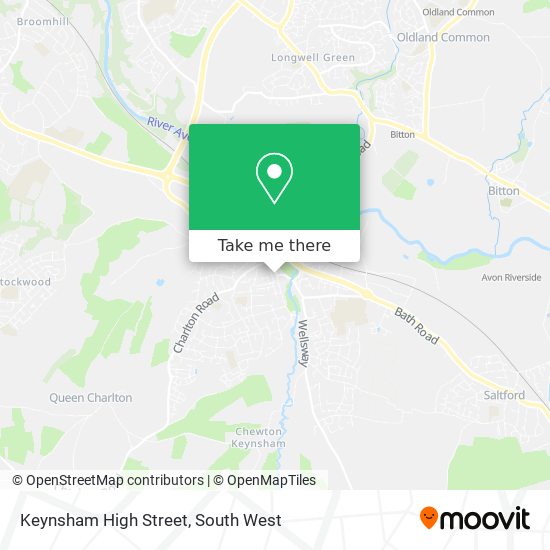 Keynsham High Street map