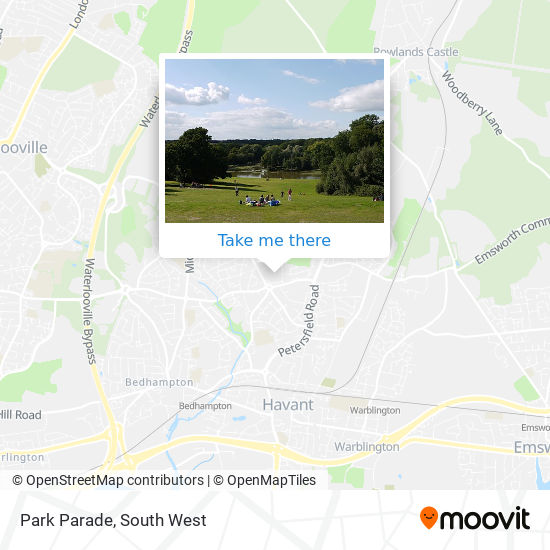 Park Parade map