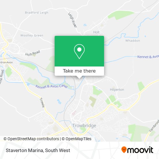 Staverton Marina map