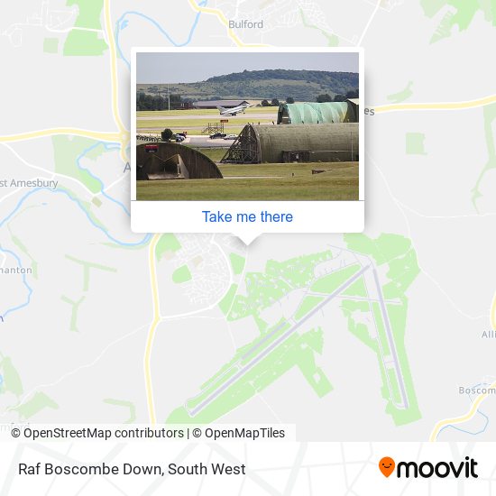 Raf Boscombe Down map