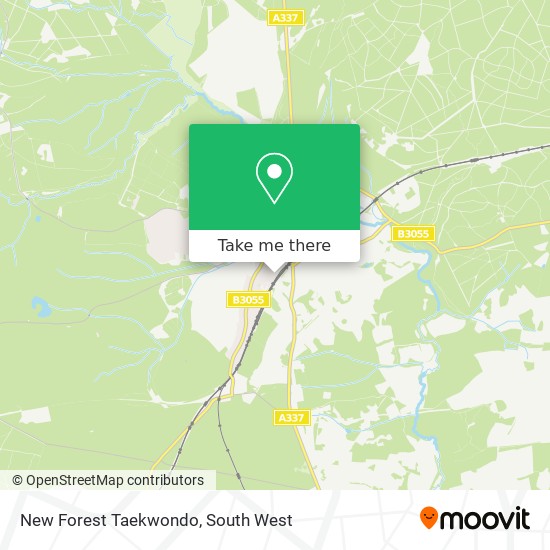 New Forest Taekwondo map