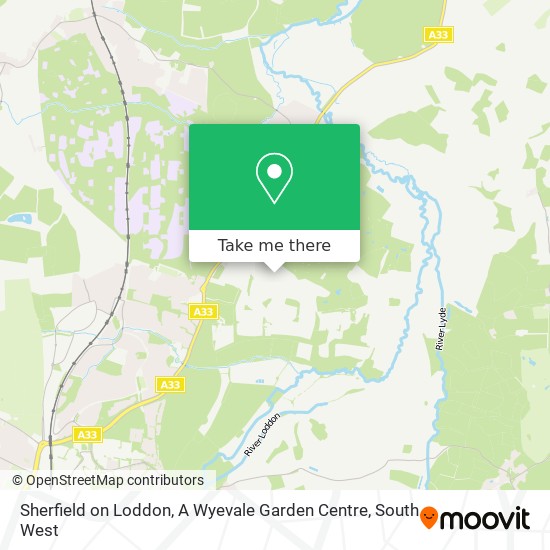Sherfield on Loddon, A Wyevale Garden Centre map
