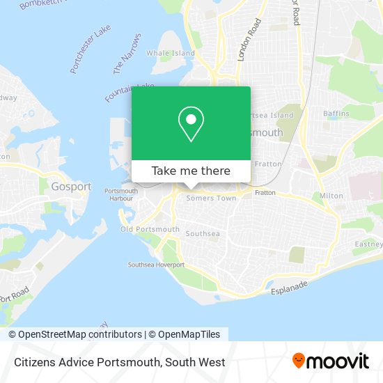 Citizens Advice Portsmouth map