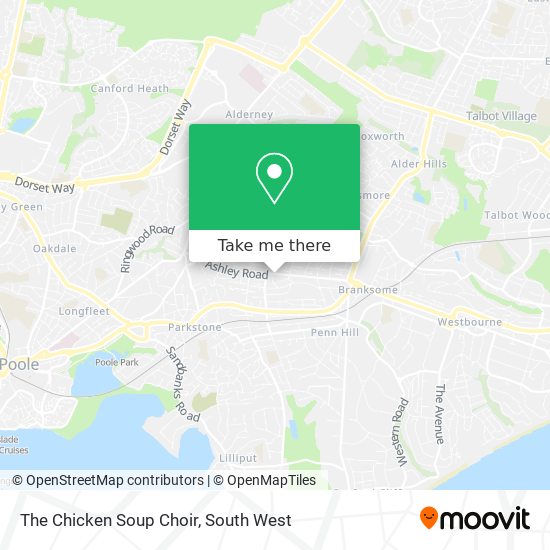 The Chicken Soup Choir map