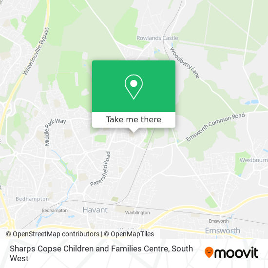 Sharps Copse Children and Families Centre map