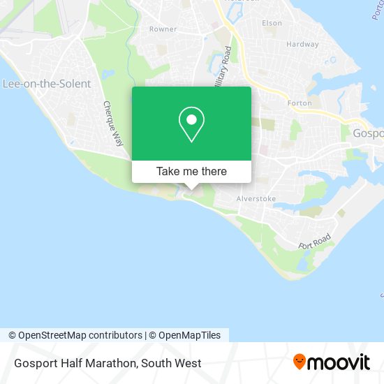Gosport Half Marathon map