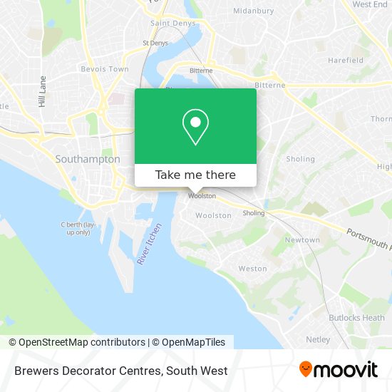 Brewers Decorator Centres map