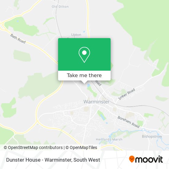 Dunster House - Warminster map