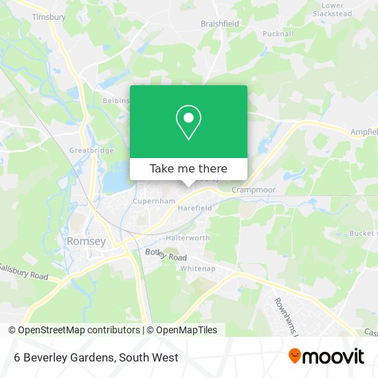 6 Beverley Gardens map