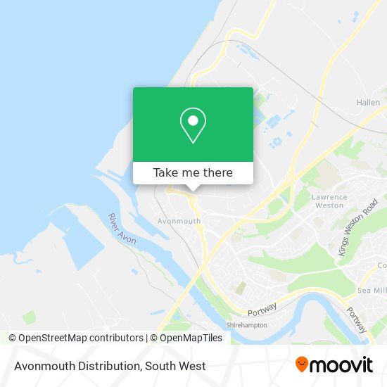 Avonmouth Distribution map