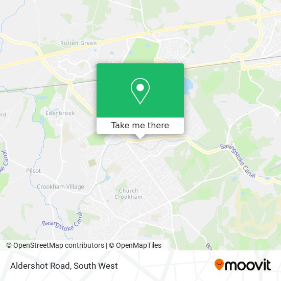 Aldershot Road map