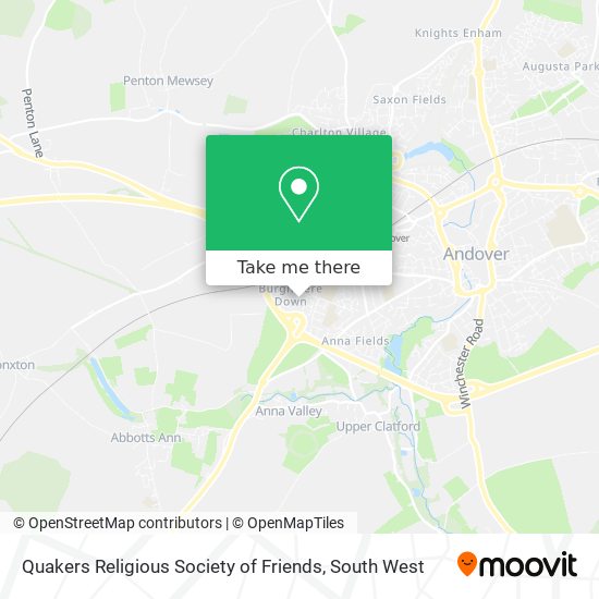 Quakers Religious Society of Friends map